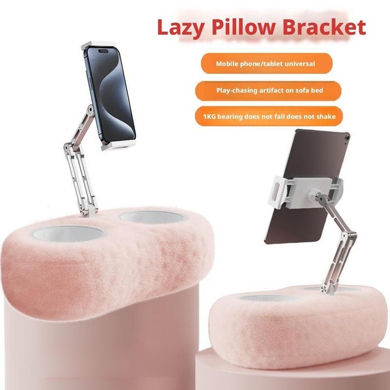 Sofa Plush Tablet Stand Pillow, Compatible With 4"-11" Phone/tablet, 180° Adjustable Rotating Pillow Stand Phone Holder for Bed,sofa,beside, for Reading, Relaxation, Watching (Blue) - Image 4